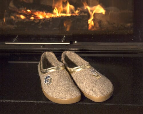 Bosonogi copati Crop (naravna z zlato) | Proalp obutev