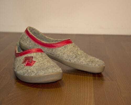 Bosonogi copati Crop (naravna z rdečo) | Proalp obutev